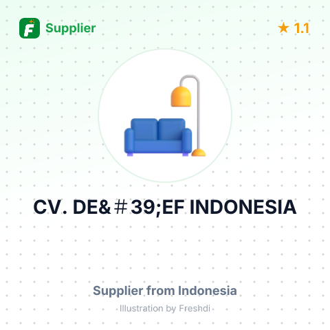CV. DE&＃39;EF INDONESIA – summary card, no photo uploaded yet