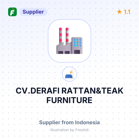 CV.DERAFI RATTAN&TEAK FURNITURE – summary card, no photo uploaded yet