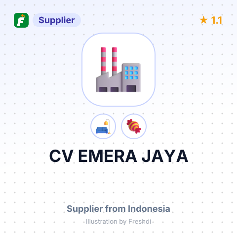 CV EMERA JAYA – summary card, no photo uploaded yet