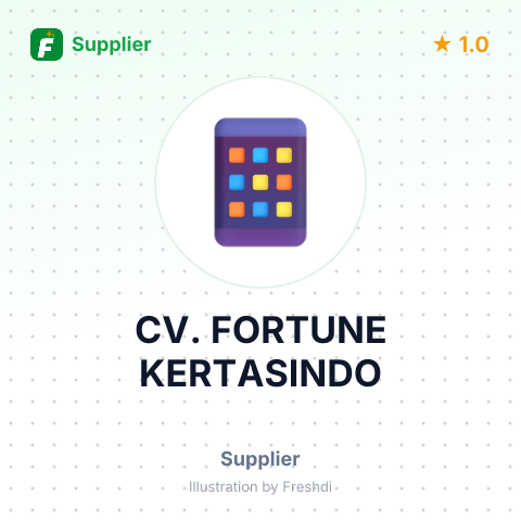 CV. FORTUNE KERTASINDO – summary card, no photo uploaded yet