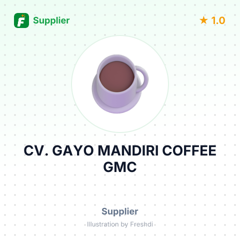 CV. GAYO MANDIRI COFFEE GMC – summary card, no photo uploaded yet