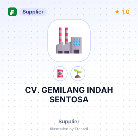 CV. GEMILANG INDAH SENTOSA – summary card, no photo uploaded yet