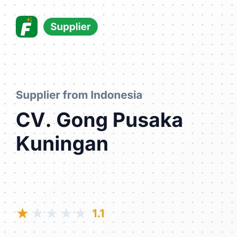CV. Gong Pusaka Kuningan   – summary card, no photo uploaded yet
