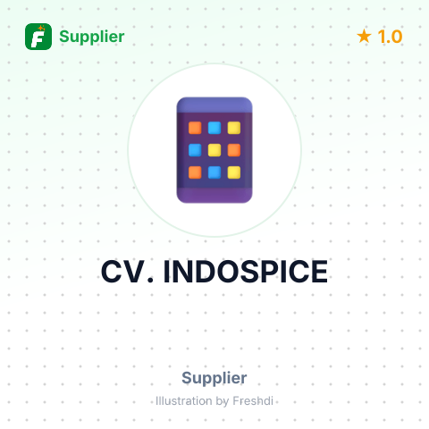 CV. INDOSPICE – summary card, no photo uploaded yet
