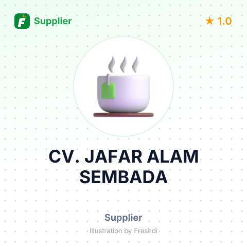 CV. JAFAR ALAM SEMBADA – summary card, no photo uploaded yet