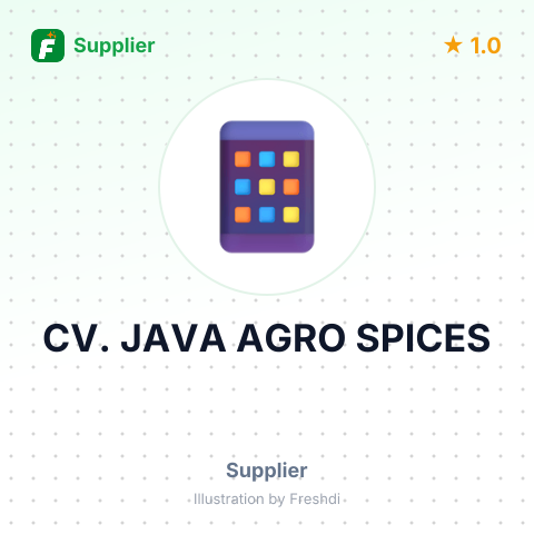 CV. JAVA AGRO SPICES – summary card, no photo uploaded yet