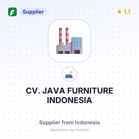 CV. JAVA FURNITURE INDONESIA – summary card, no photo uploaded yet