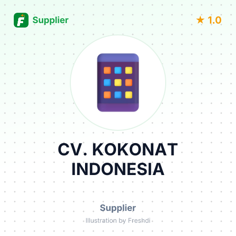 CV. KOKONAT INDONESIA – summary card, no photo uploaded yet