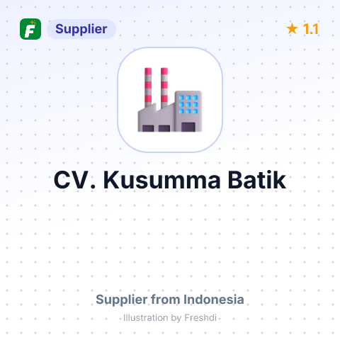 CV. Kusumma Batik – summary card, no photo uploaded yet