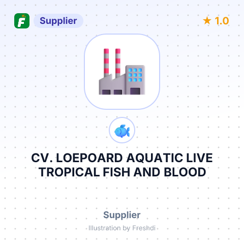 CV. LOEPOARD AQUATIC LIVE TROPICAL FISH AND BLOOD WORM EXP. IMP. – summary card, no photo uploaded yet
