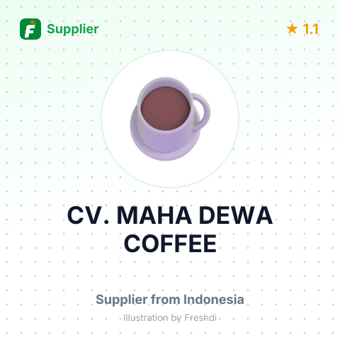 CV. MAHA DEWA COFFEE – summary card, no photo uploaded yet