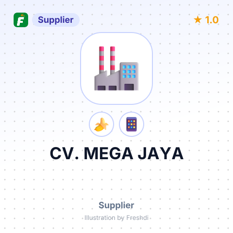 CV. MEGA JAYA – summary card, no photo uploaded yet