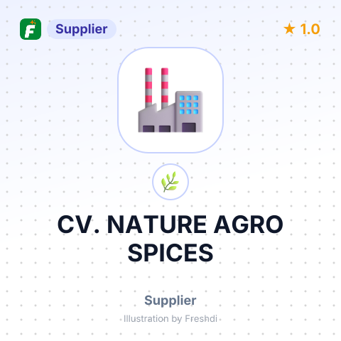CV. NATURE AGRO SPICES – summary card, no photo uploaded yet