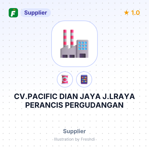 CV.PACIFIC DIAN JAYA J.LRAYA PERANCIS PERGUDANGAN – summary card, no photo uploaded yet