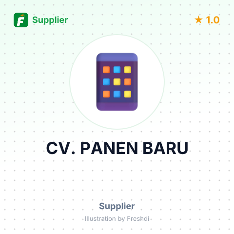 CV. PANEN BARU – summary card, no photo uploaded yet