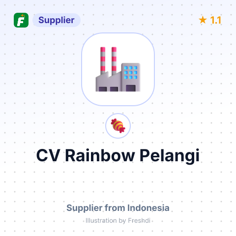 CV Rainbow Pelangi  – summary card, no photo uploaded yet