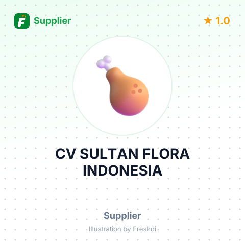 CV SULTAN FLORA INDONESIA – summary card, no photo uploaded yet