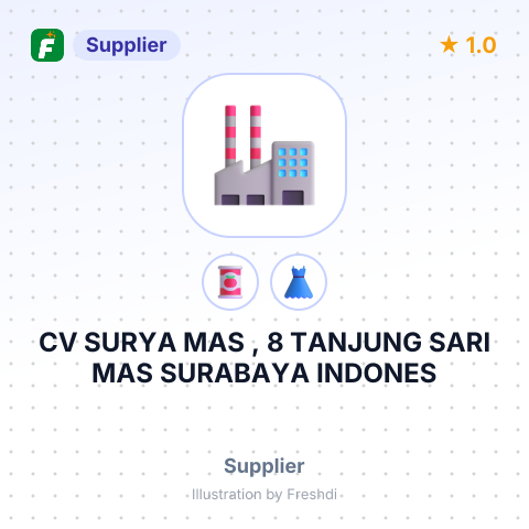 CV SURYA MAS , 8 TANJUNG SARI MAS SURABAYA INDONES – summary card, no photo uploaded yet