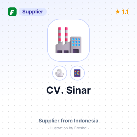 CV. Sinar – summary card, no photo uploaded yet