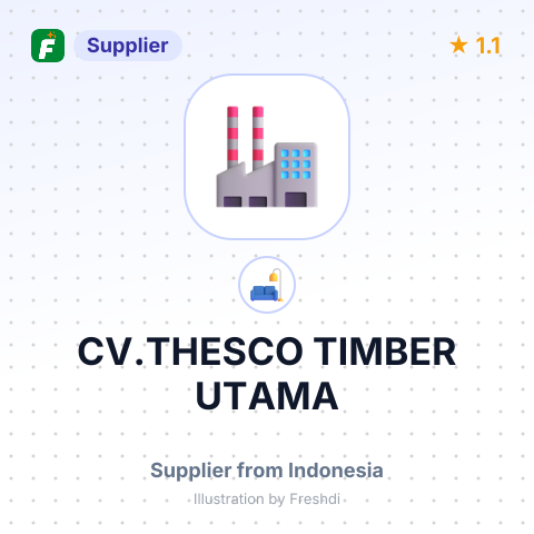CV.THESCO TIMBER UTAMA – summary card, no photo uploaded yet