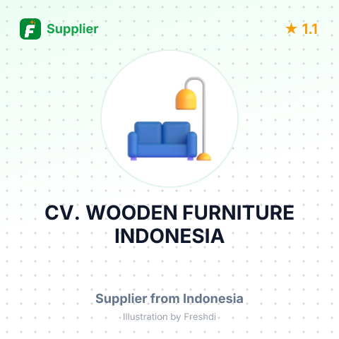 CV. WOODEN FURNITURE INDONESIA – summary card, no photo uploaded yet