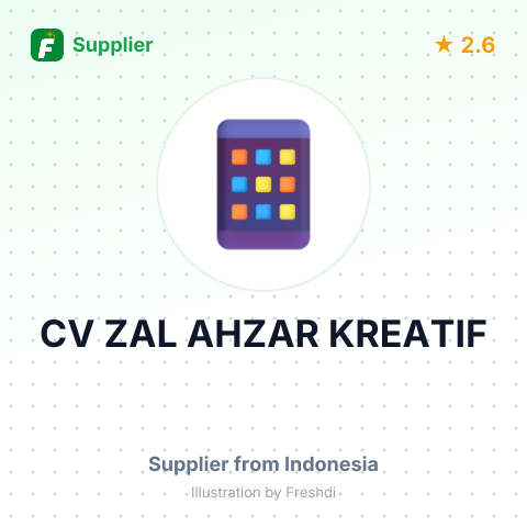 CV ZAL AHZAR KREATIF – summary card, no photo uploaded yet