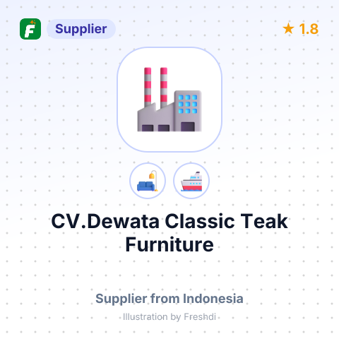 CV.Dewata Classic Teak Furniture – summary card, no photo uploaded yet