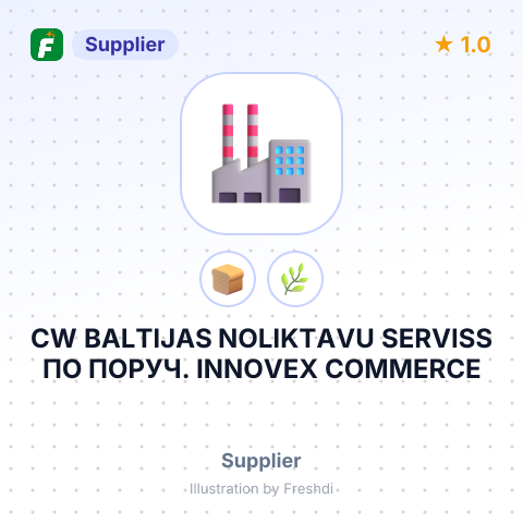 CW BALTIJAS NOLIKTAVU SERVISS ПО ПОРУЧ. INNOVEX COMMERCE – summary card, no photo uploaded yet