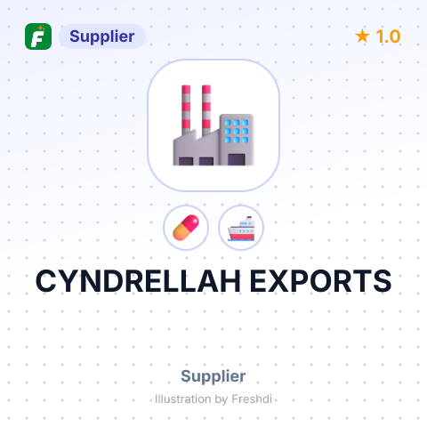 CYNDRELLAH EXPORTS – summary card, no photo uploaded yet