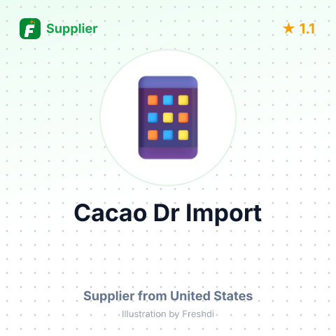 Cacao Dr Import  – summary card, no photo uploaded yet