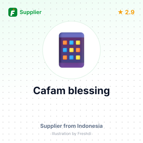 Cafam blessing – summary card, no photo uploaded yet