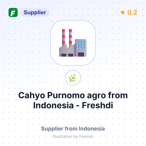 Cahyo Purnomo agro – summary card, no photo uploaded yet