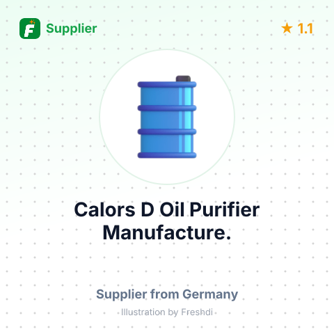 Calors D Oil Purifier Manufacture. – summary card, no photo uploaded yet