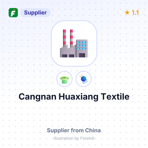 Cangnan Huaxiang Textile – summary card, no photo uploaded yet