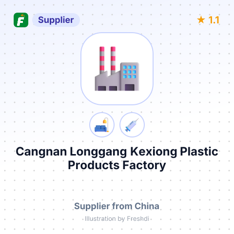 Cangnan Longgang Kexiong Plastic Products Factory – summary card, no photo uploaded yet