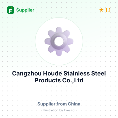 Cangzhou Houde Stainless Steel Products Co.,Ltd – summary card, no photo uploaded yet