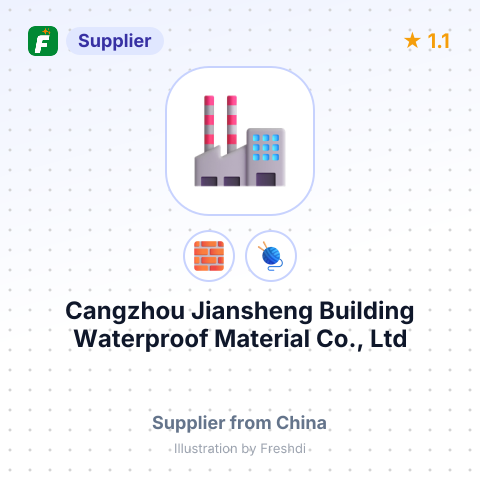Cangzhou Jiansheng Building Waterproof Material Co., Ltd – summary card, no photo uploaded yet