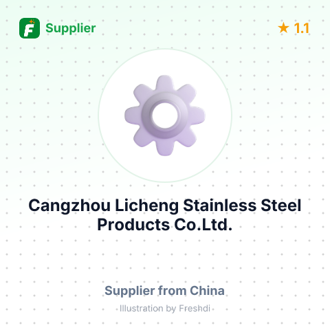 Cangzhou Licheng Stainless Steel Products Co.Ltd. – summary card, no photo uploaded yet