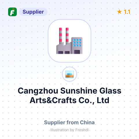 Cangzhou Sunshine Glass Arts&Crafts Co., Ltd – summary card, no photo uploaded yet