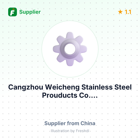 Cangzhou Weicheng Stainless Steel Prouducts Co.... – summary card, no photo uploaded yet