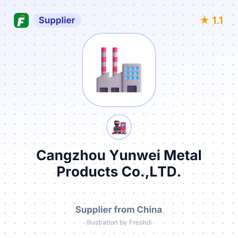 Cangzhou Yunwei Metal Products Co.,LTD. – summary card, no photo uploaded yet