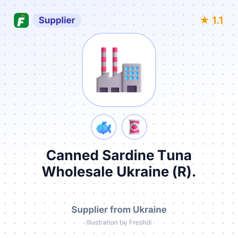 Canned Sardine Tuna Wholesale Ukraine (R). – summary card, no photo uploaded yet