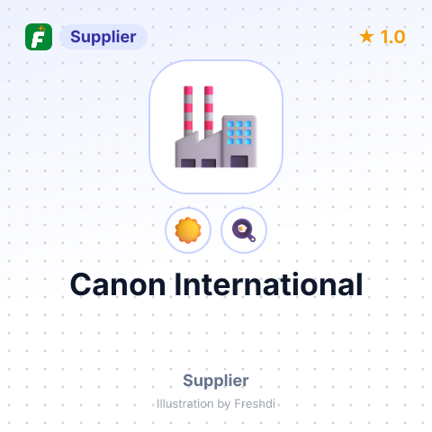 Canon International – summary card, no photo uploaded yet