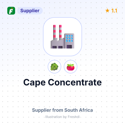 Cape Concentrate – summary card, no photo uploaded yet