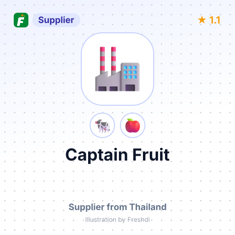 Captain Fruit  – summary card, no photo uploaded yet