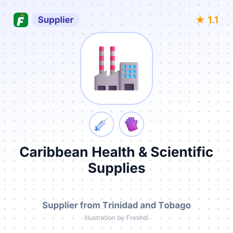 Caribbean Health & Scientific Supplies – summary card, no photo uploaded yet