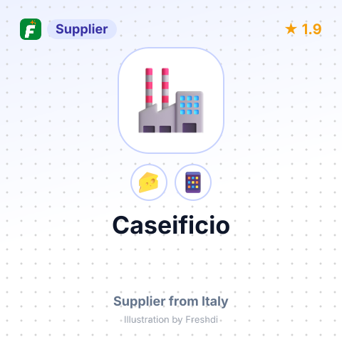 Caseificio – summary card, no photo uploaded yet