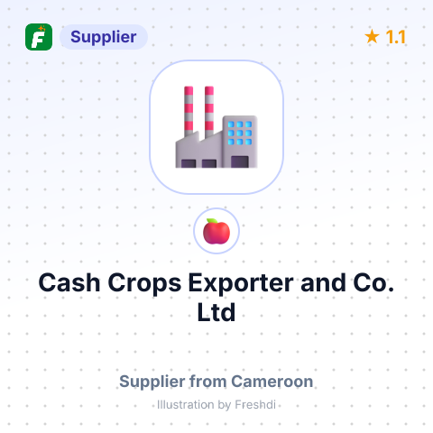 Cash Crops Exporter and Co. Ltd – summary card, no photo uploaded yet