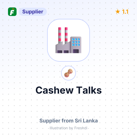Cashew Talks  – summary card, no photo uploaded yet
