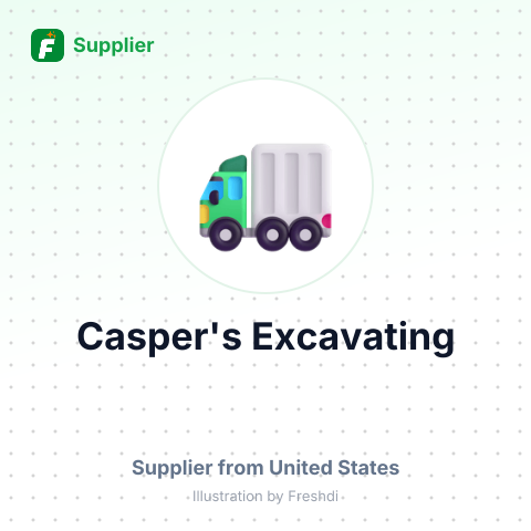 Casper's Excavating – summary card, no photo uploaded yet